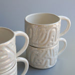 Nola Mae Ceramics: Large Porcelain Pearl Mugs