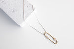 Tiro Tiro Amparo Brass Necklace with Rose Quartz