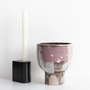 Victoria Buchler: Painted Pedestal Planter/Vase