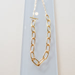Maslo: Oval Chained Necklace