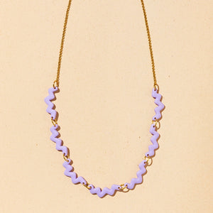 La Tusa: Lilac Serpentine Necklace