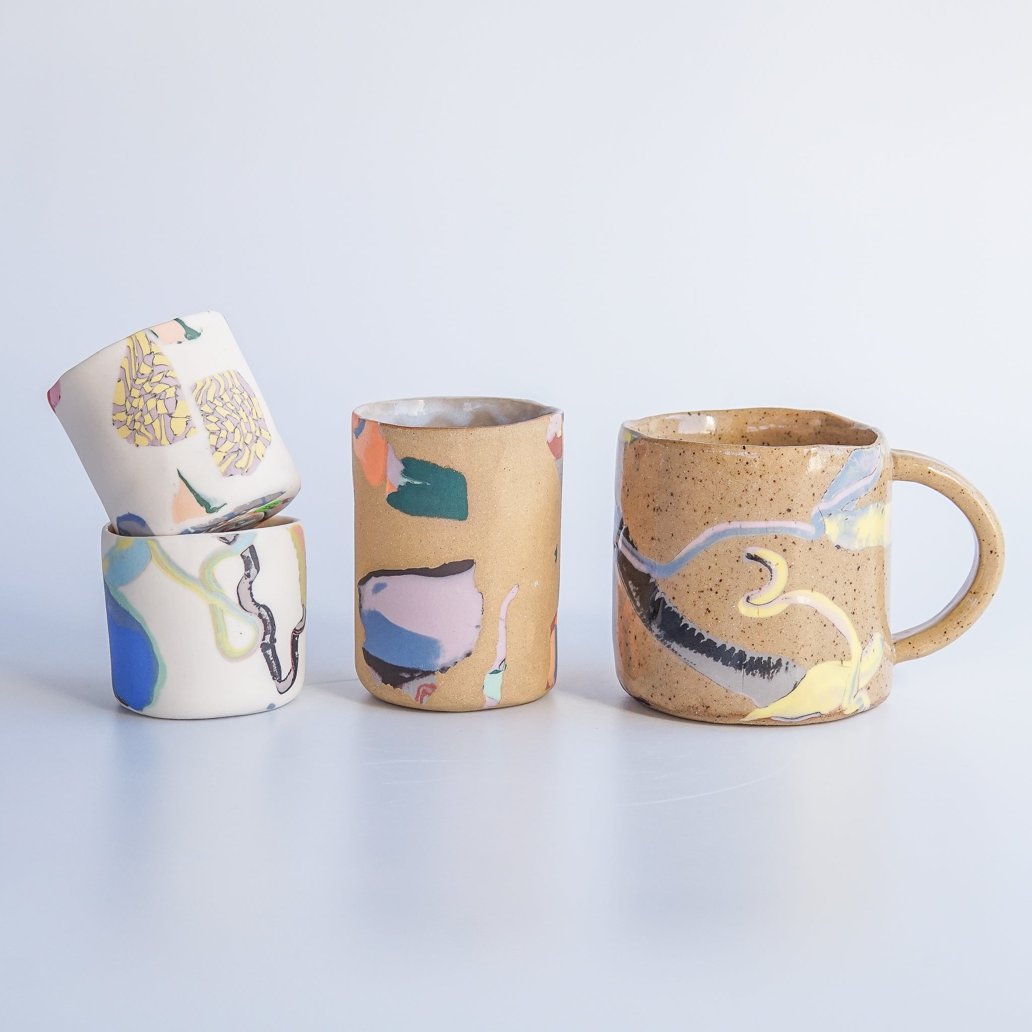 Ceramicism: Nerikomi Slab-built Cups