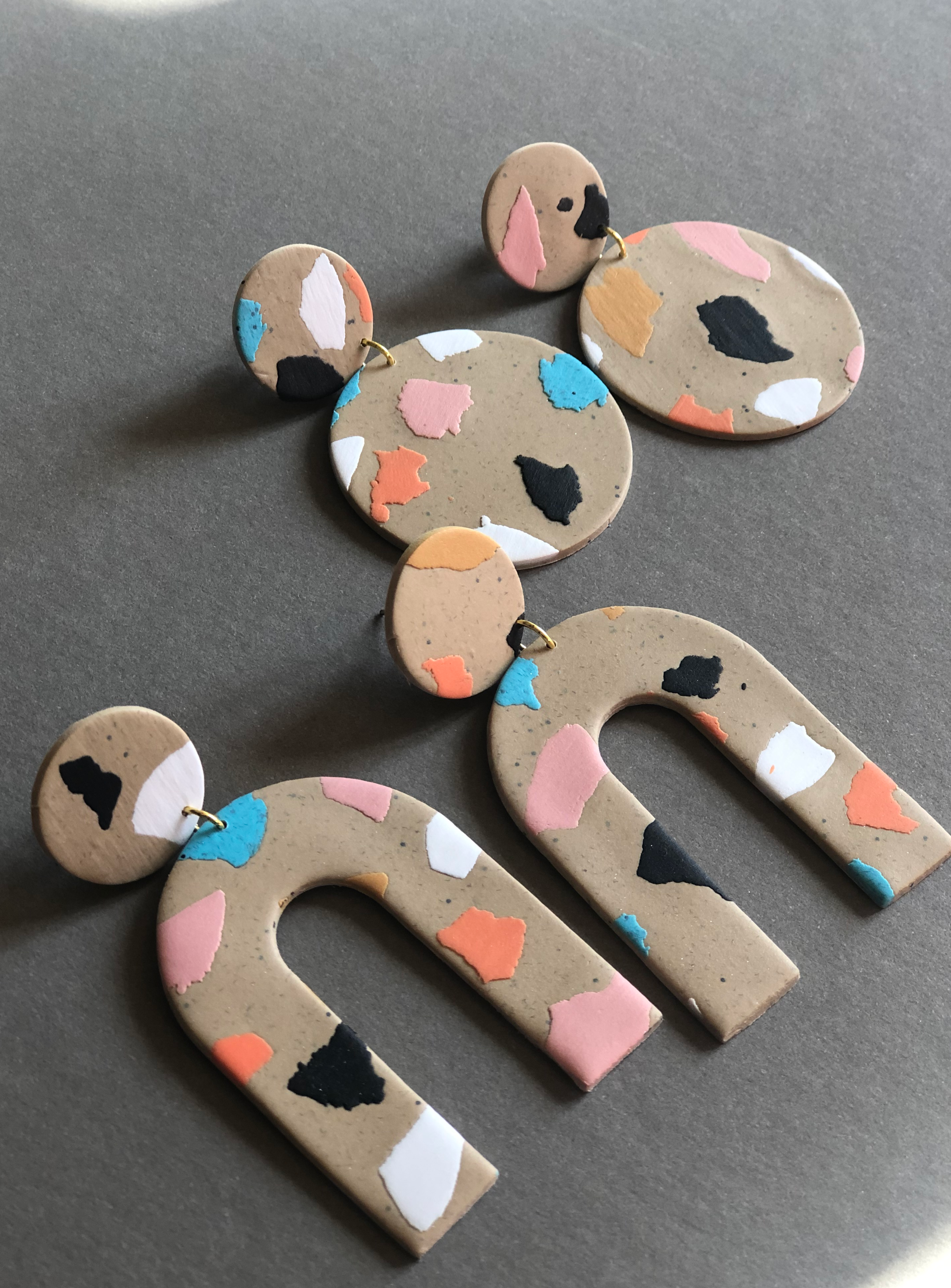 The Baked Clay Studio: Earrings (Various Styles)