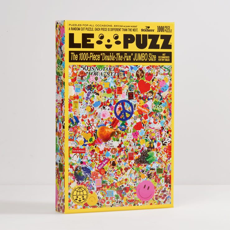 Le Puzz Puzzles: I ❤️  Stickers 1000 Piece Puzzle